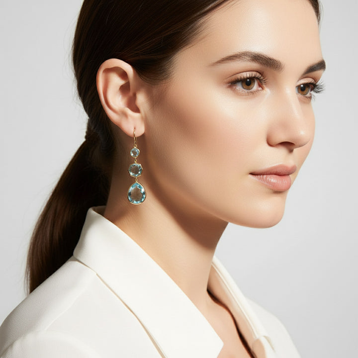 AquaGleam Earrings