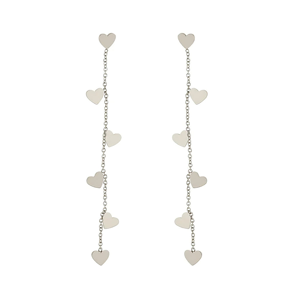 Cleo Heart Drop Earrings