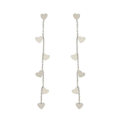 Cleo Heart Drop Earrings