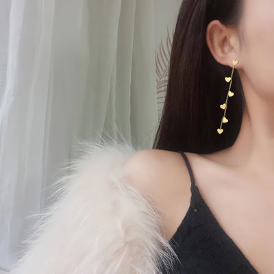 Cleo Heart Drop Earrings