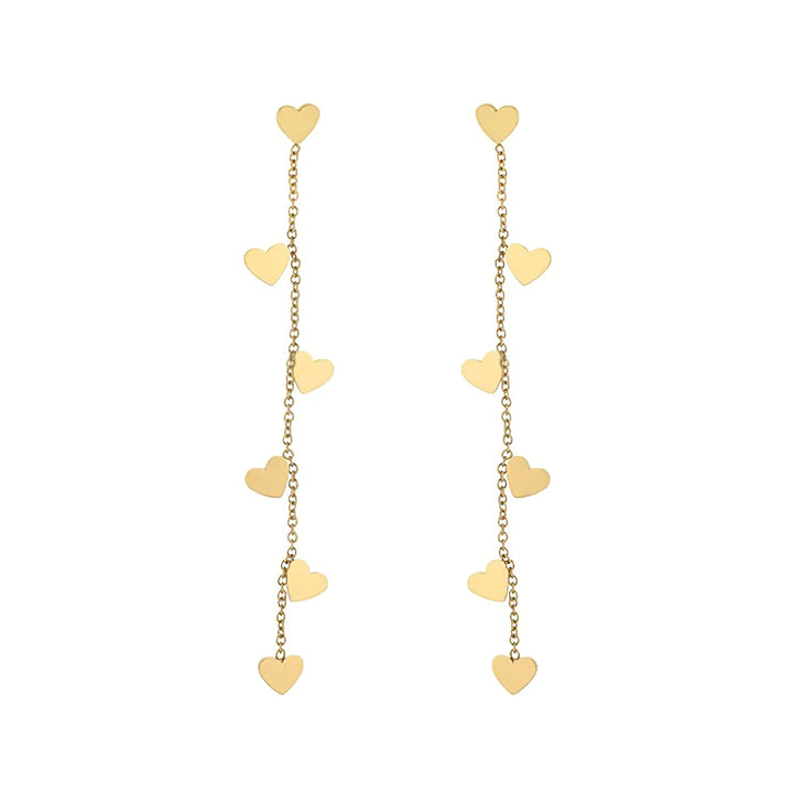 Cleo Heart Drop Earrings