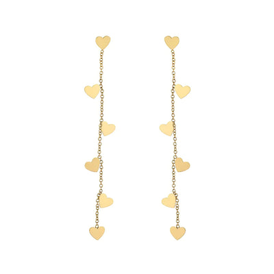 Cleo Heart Drop Earrings