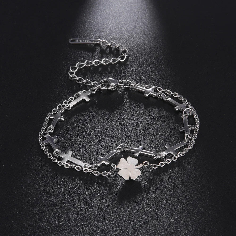 CloverTwine Anklet