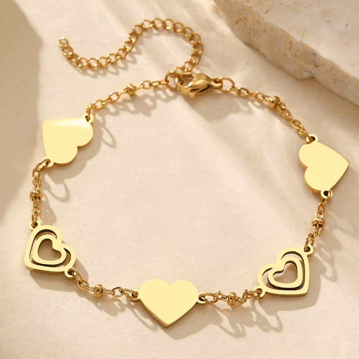 Double Heart Delight Bracelet