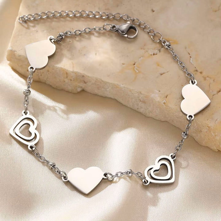 Double Heart Delight Bracelet