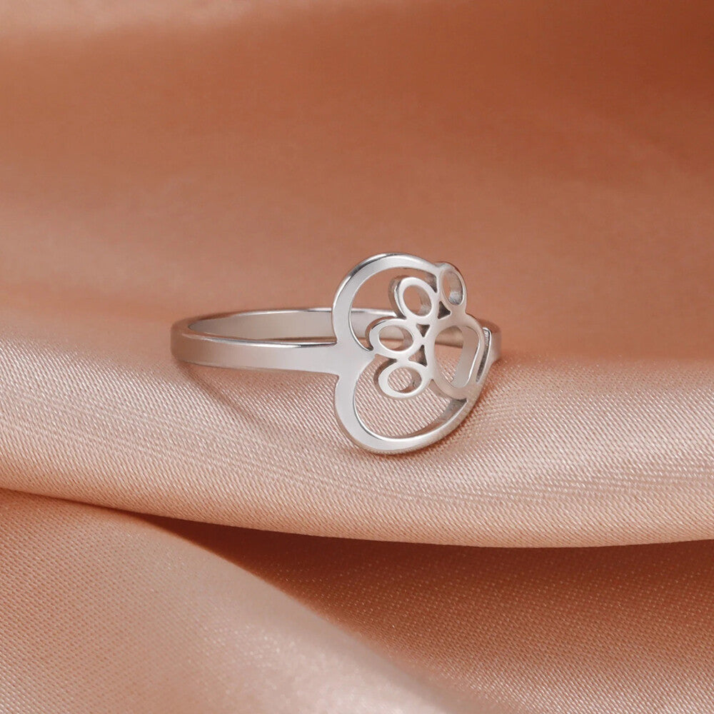 Heart Paw Ring