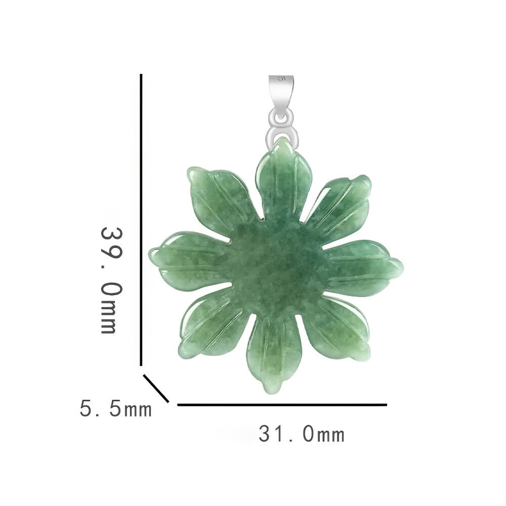 Jadeite Sunflower Necklace