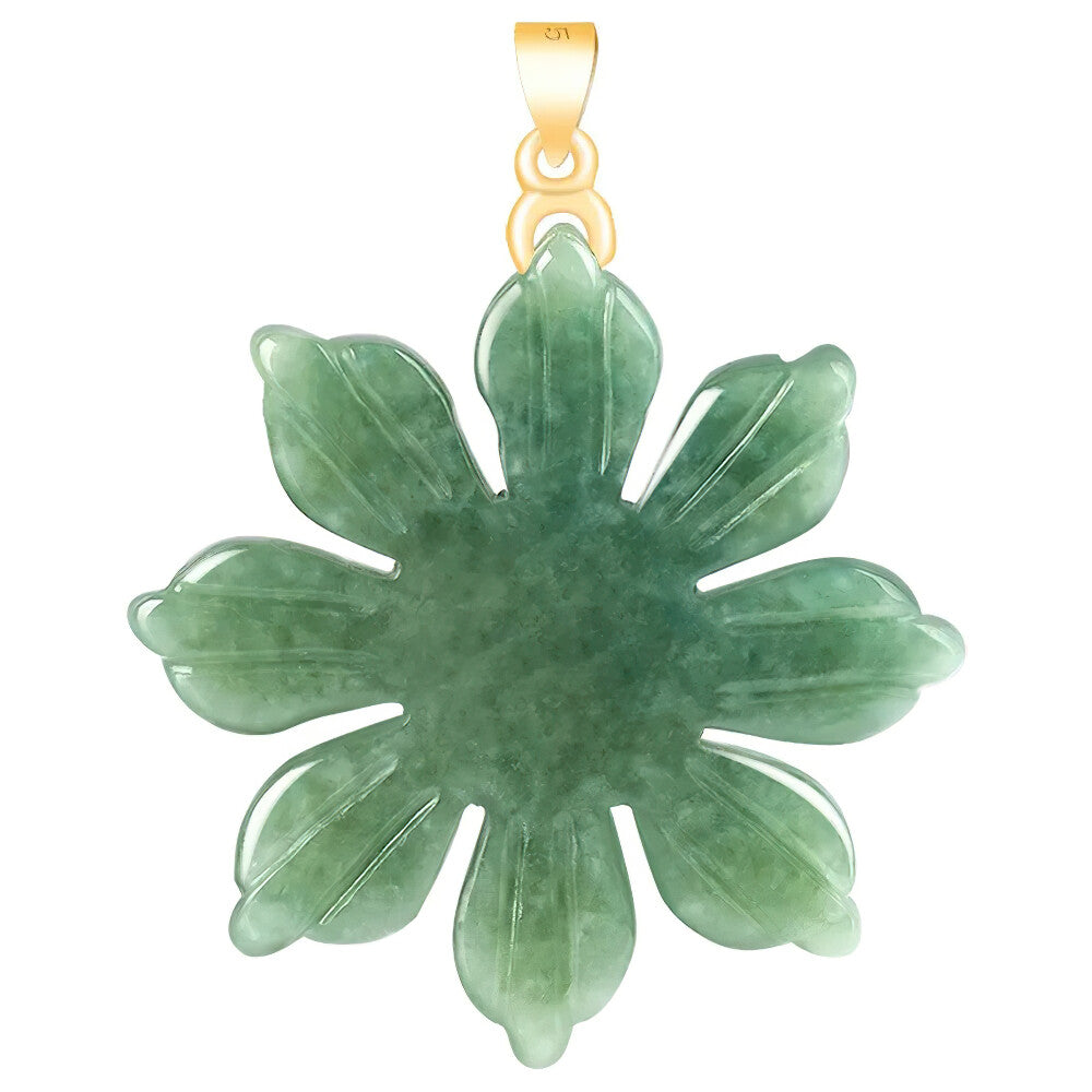Jadeite Sunflower Necklace