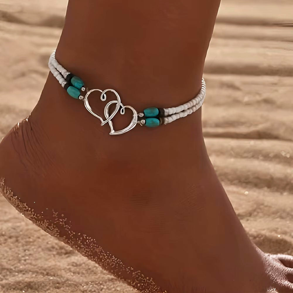 Linked Hearts Anklet
