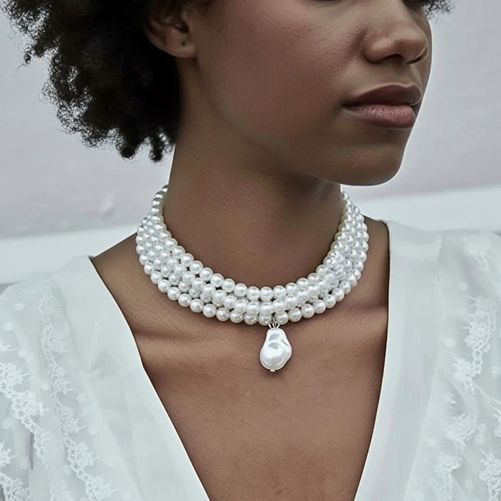 Marcelline Pearl Choker