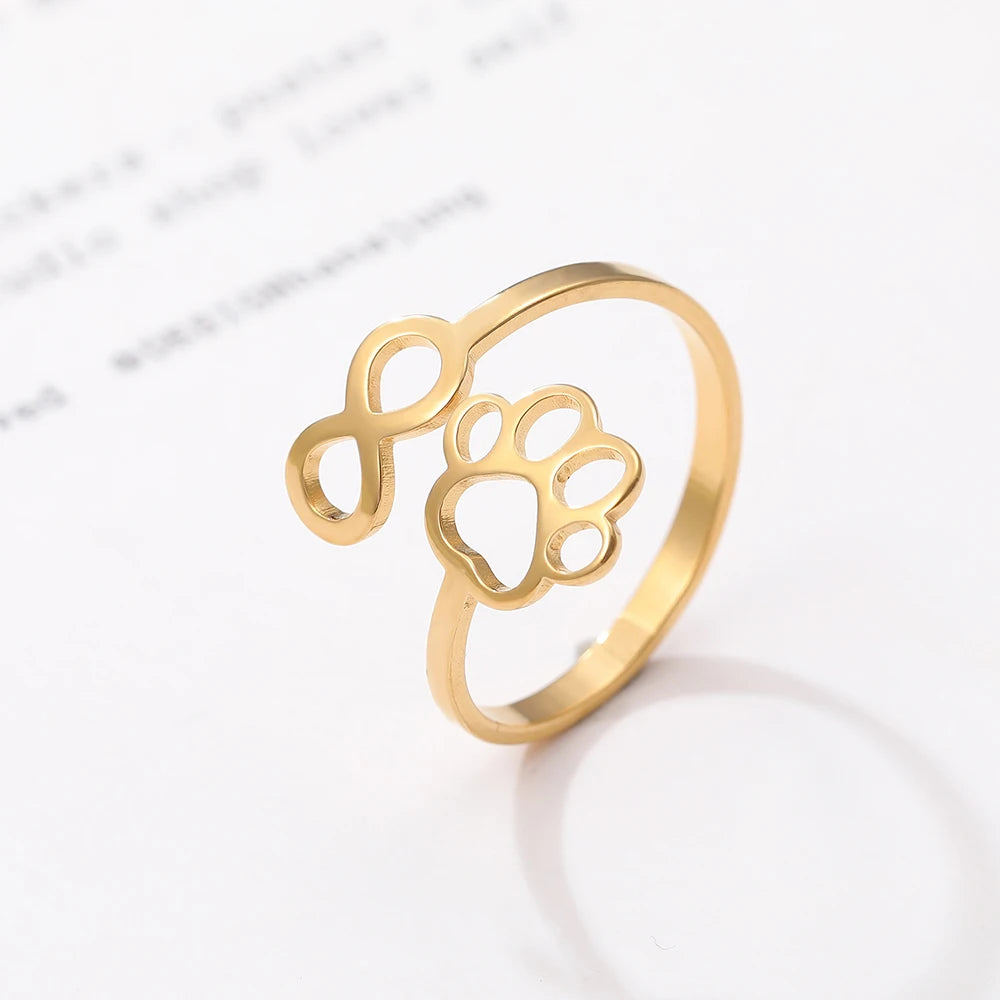 Pawfect Infinity Ring
