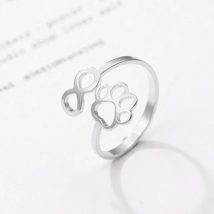 Pawfect Infinity Ring