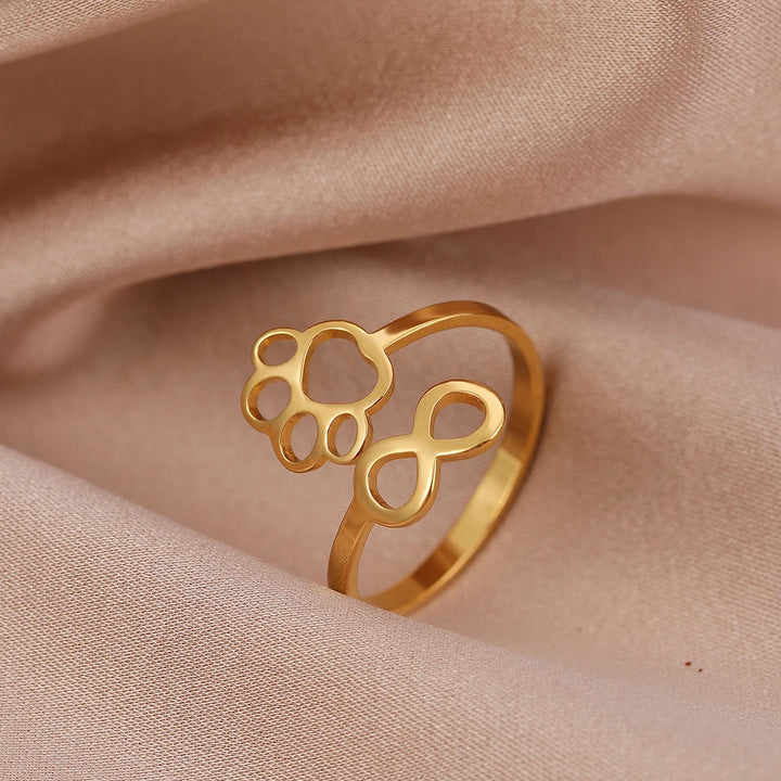 Pawfect Infinity Ring