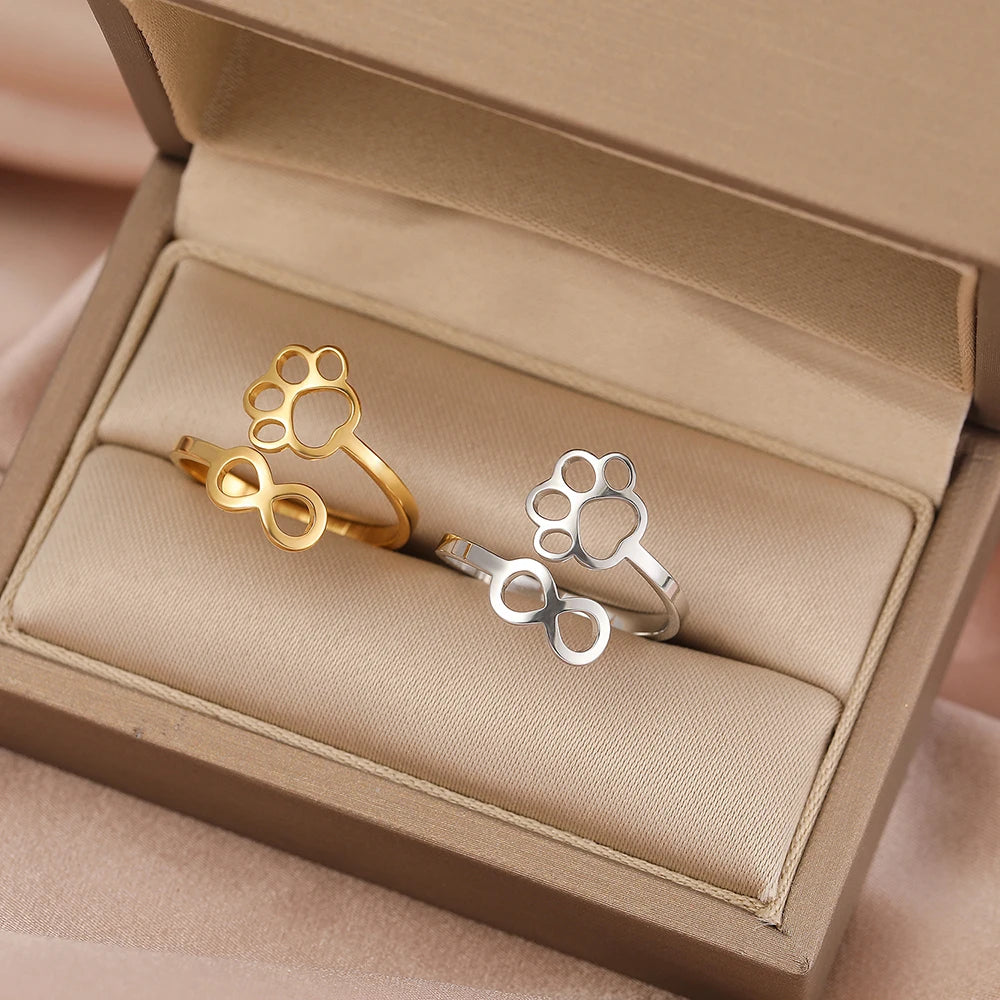 Pawfect Infinity Ring