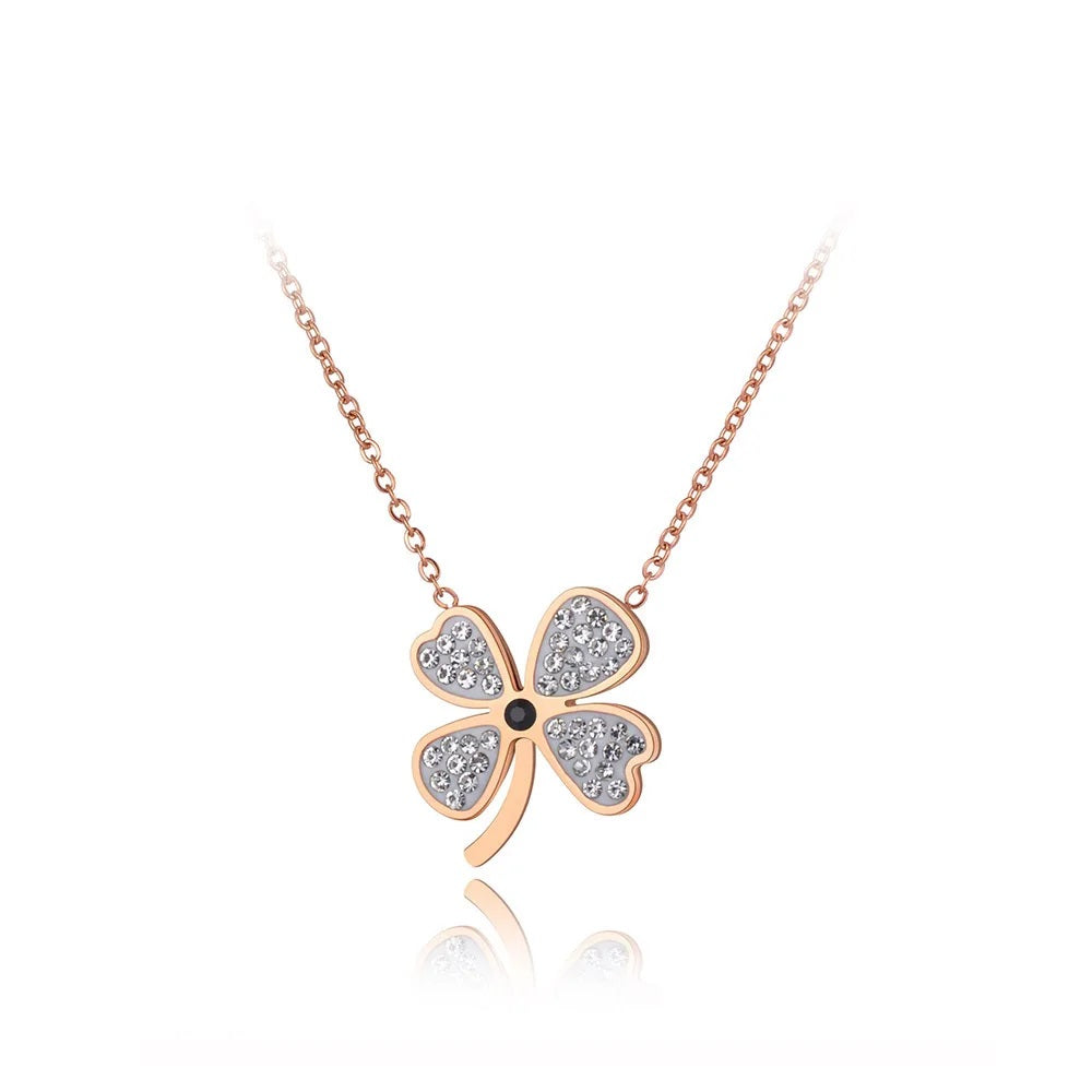 Sparkling Clover Necklace