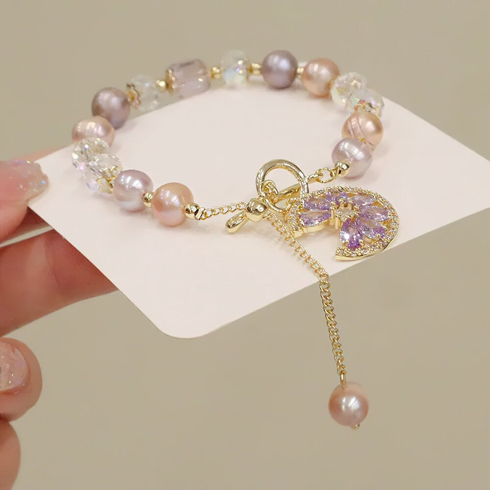 Violetta's Floral Pearl Bracelet