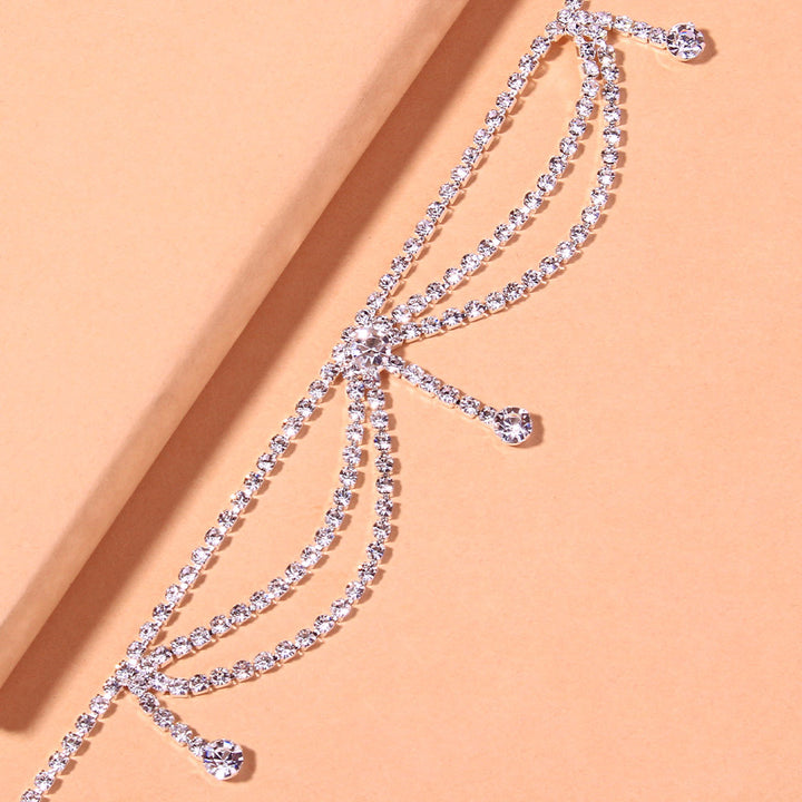 Alexandra Rhinestone Chain Anklet