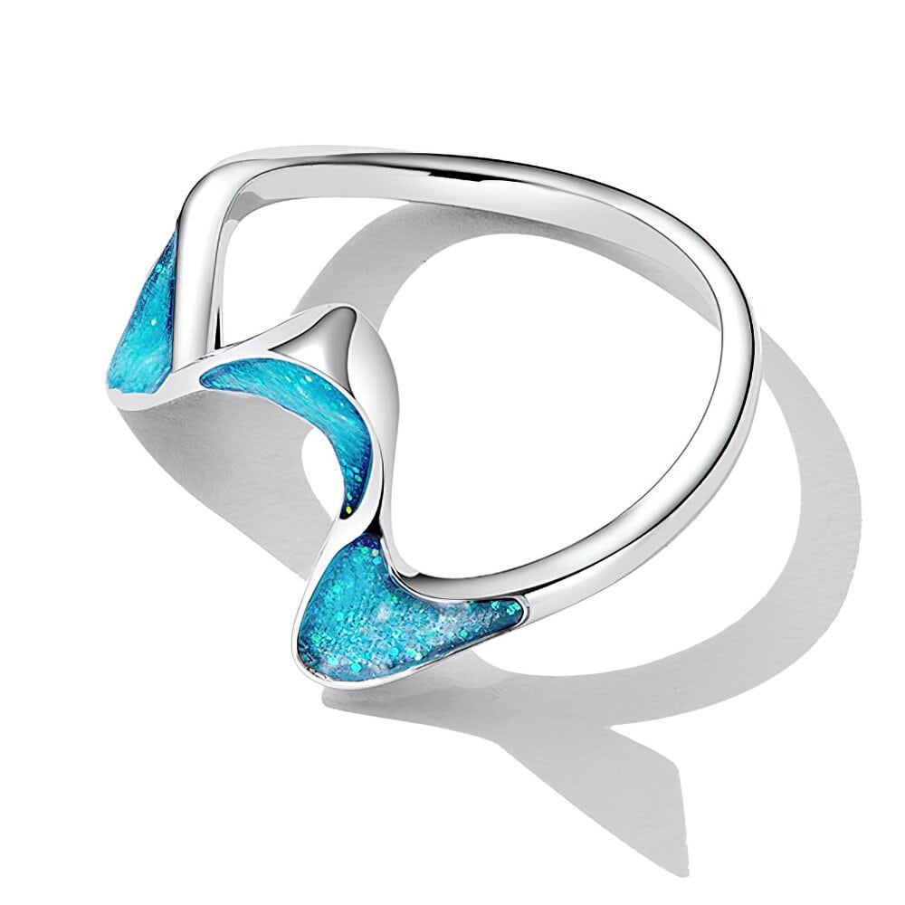 Blue Wave Ring - 925 Sterling Silver