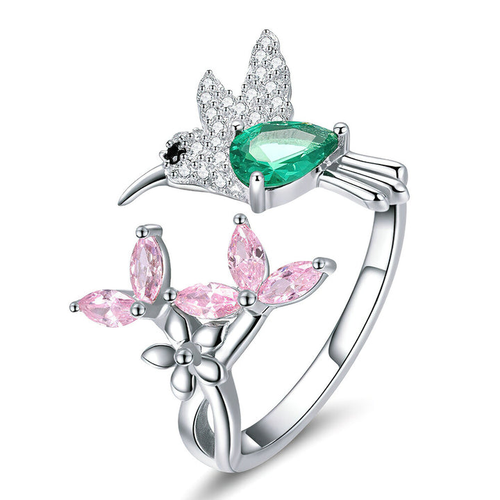 Hummingbird Sterling Ring - 925 Sterling Silver