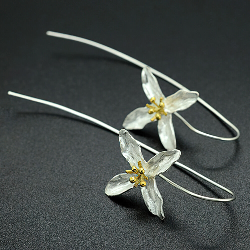 Nicolette Flower Drop Earrings