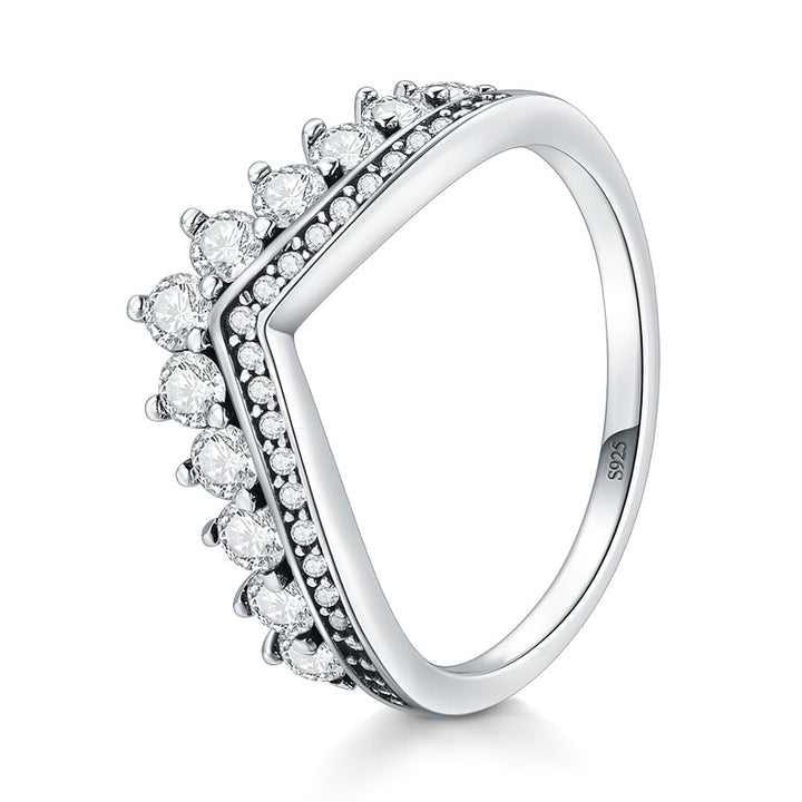 Princess Crown Ring - 925 Sterling Silver