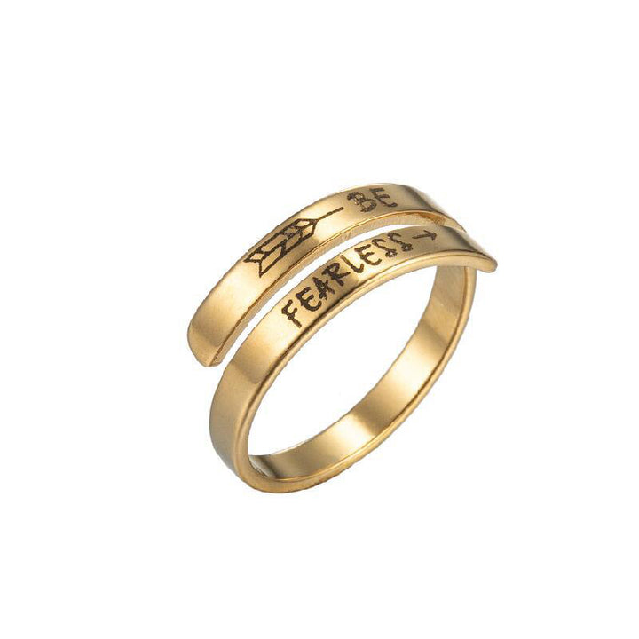 Spiral Quote Ring