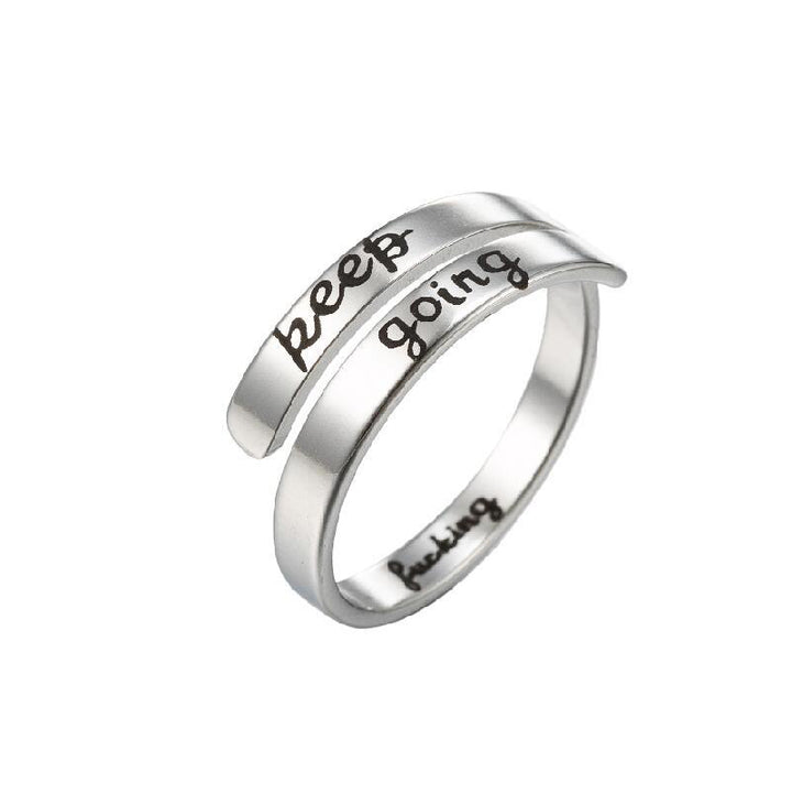 Spiral Quote Ring