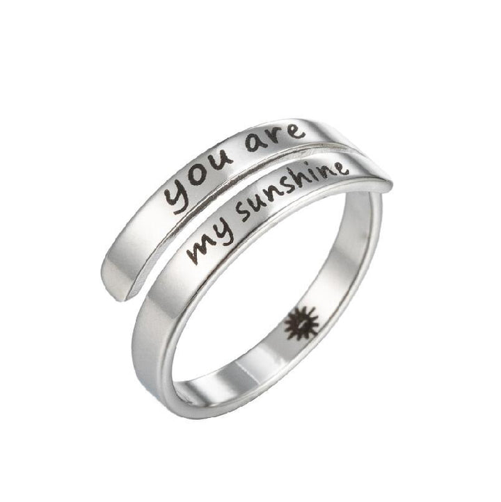 Spiral Quote Ring