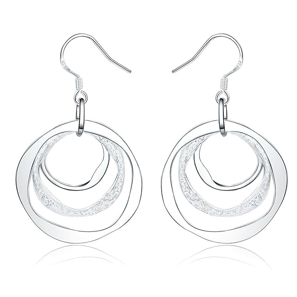 Three Loop Drop Earrings