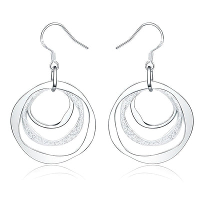 Three Loop Drop Earrings