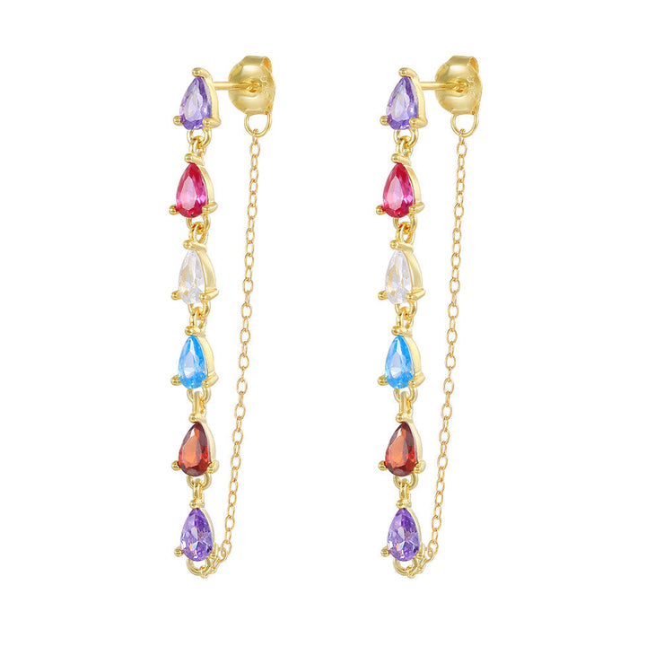 Sabine Rainbow Drop Earrings