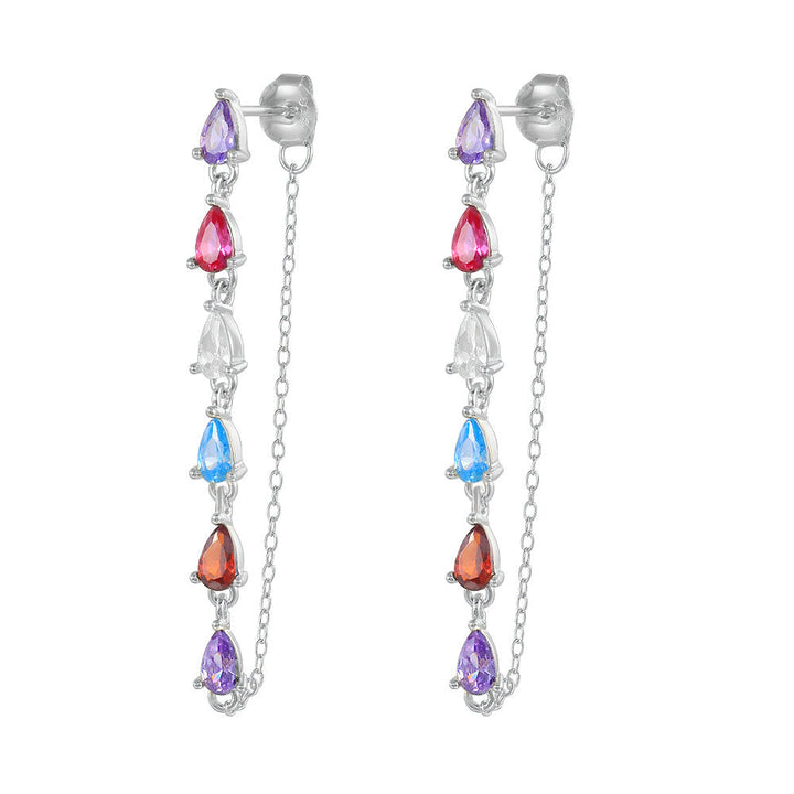 Sabine Rainbow Drop Earrings